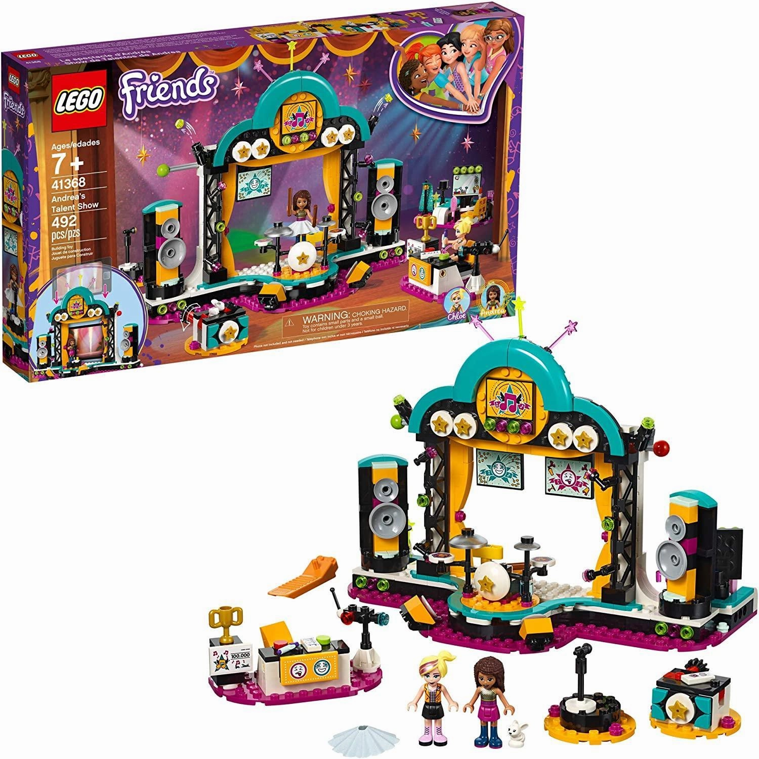 Lego Friends 41368 Andrea's Talent Show Building Playset Vocabulary Challenge Atomic Nucleus