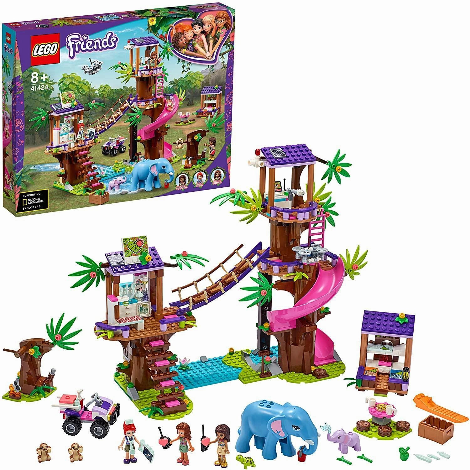 LEGO FRIENDS 41424 Jungle Rescue Base Set Productivity boost