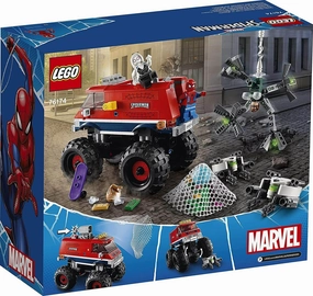 LEGO MARVEL 76174 Super Heroes Marvel Spider-Man's Monster Truck vs. Mysterio Leadership Training Day Night Cycle