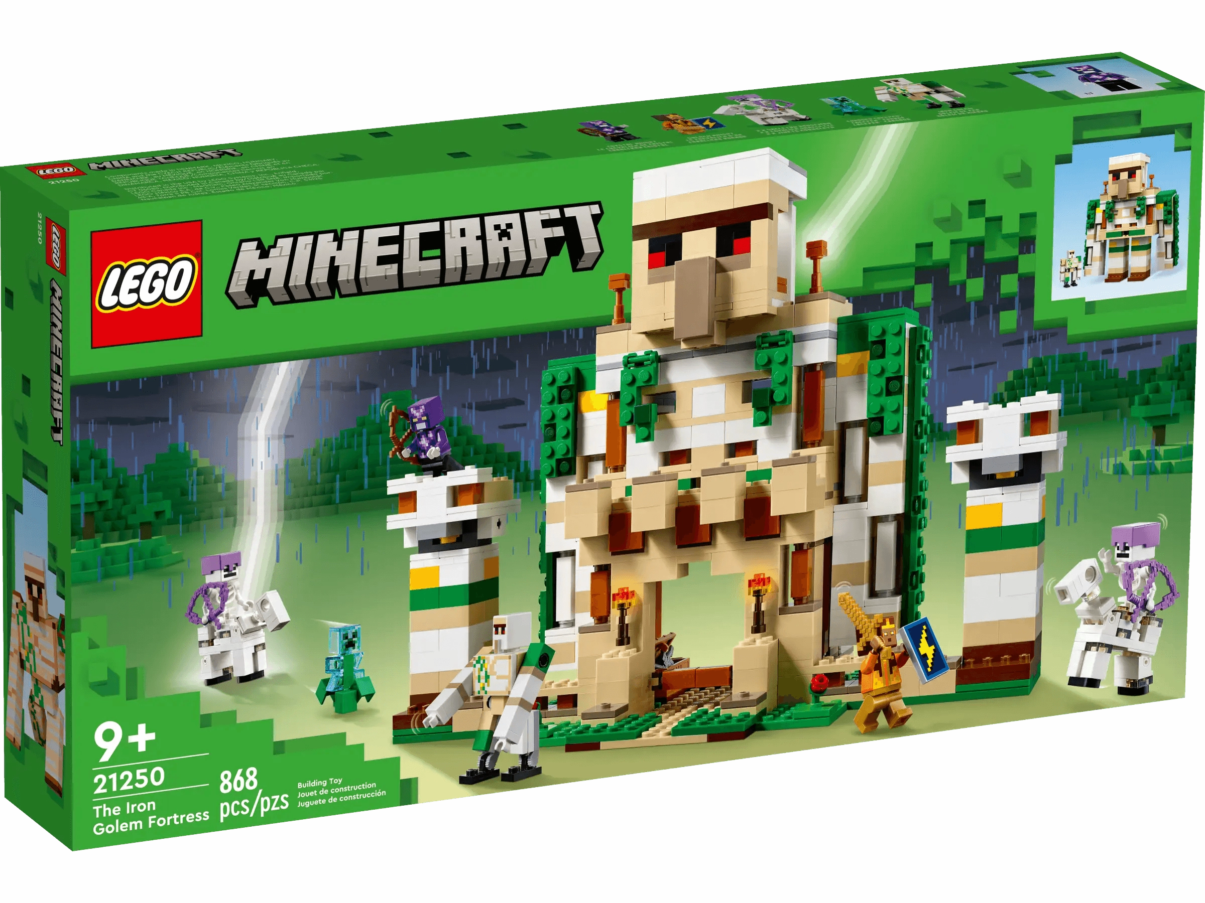LEGO MINECRAFT 21250 The Iron Golem Fortress Diversity Celebrate Magic Carpet