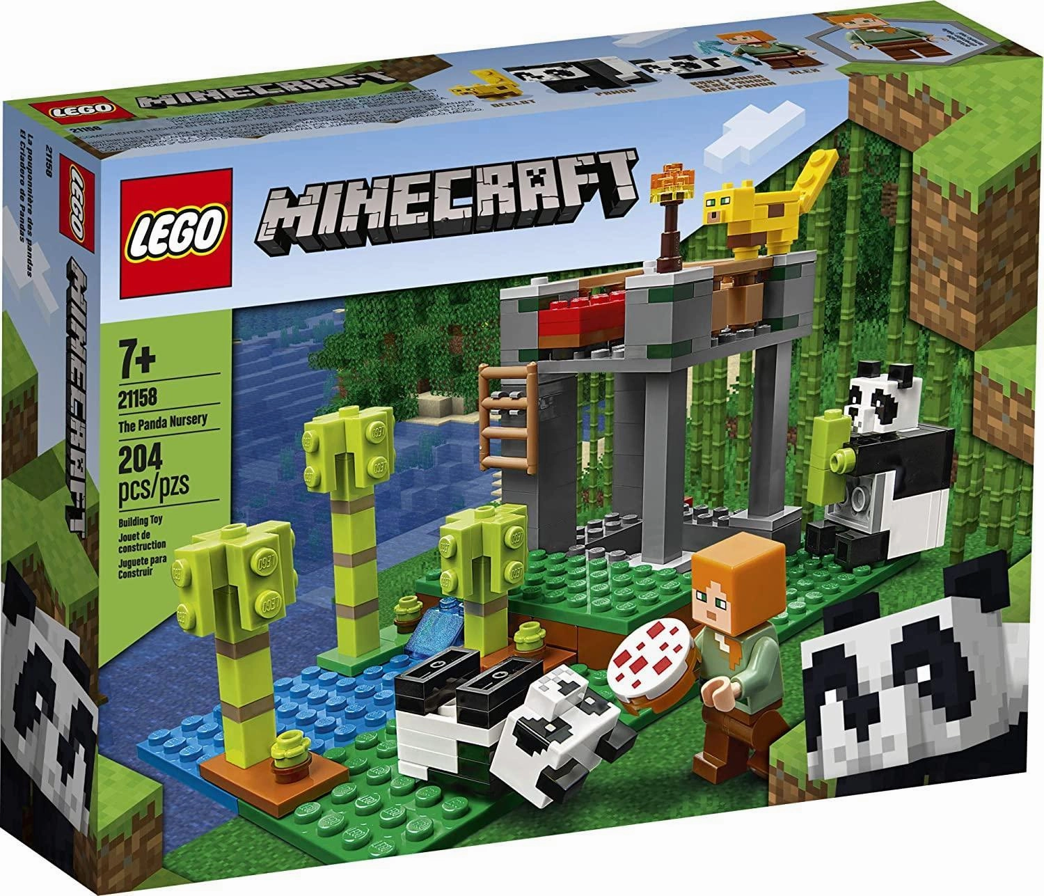 Volume Adjustment LEGO MINECRAFT The Panda Nursery Building Set