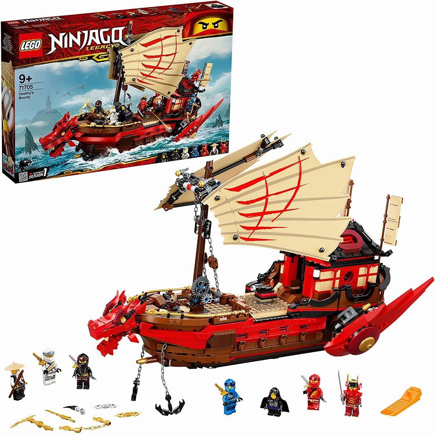Acceleration Concept LEGO NINJAGO 71705 Legacy Destiny's Bounty Battle Ship Playset