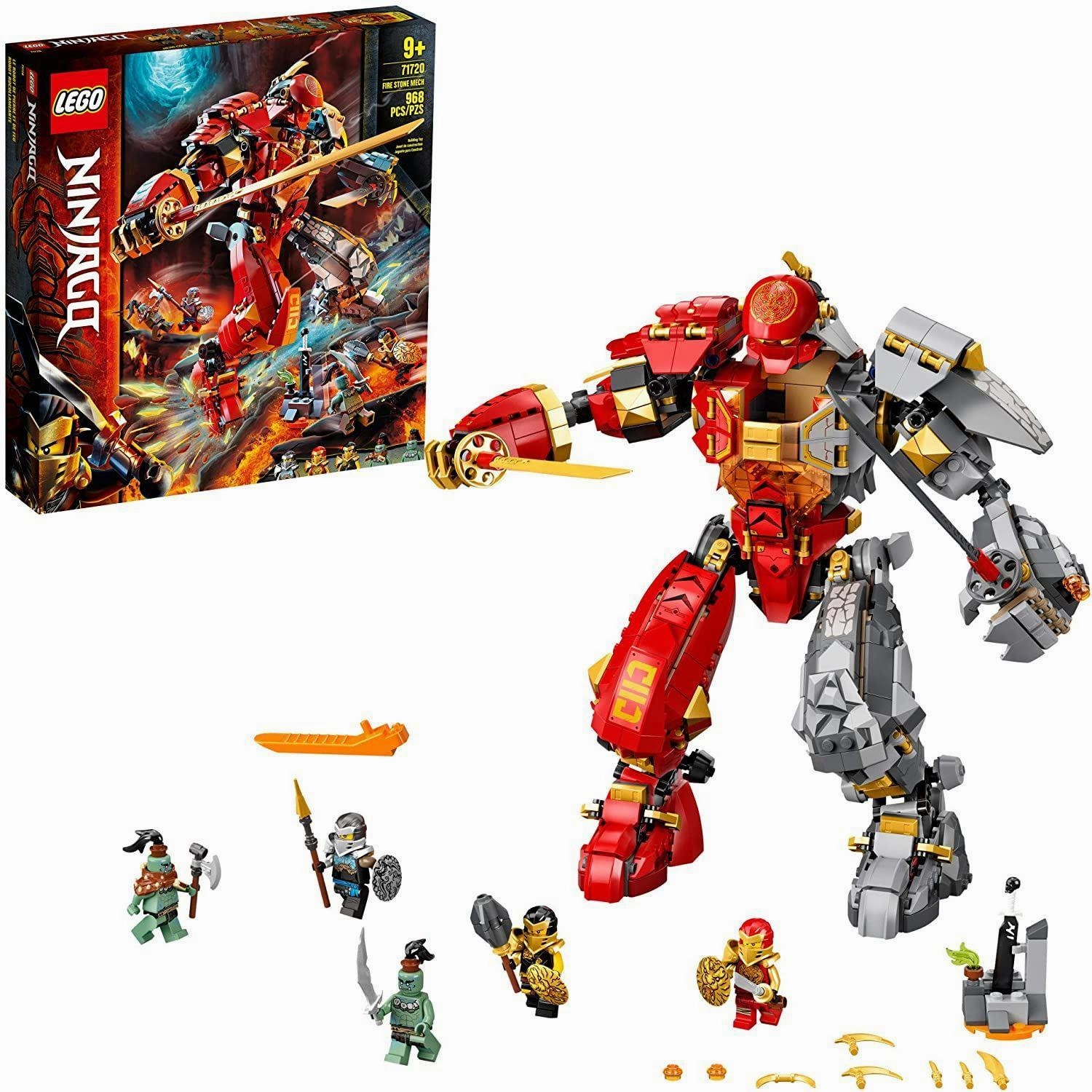 Alien Being 3D Modeling LEGO NINJAGO 71720 Fire Stone Mech Building Kit