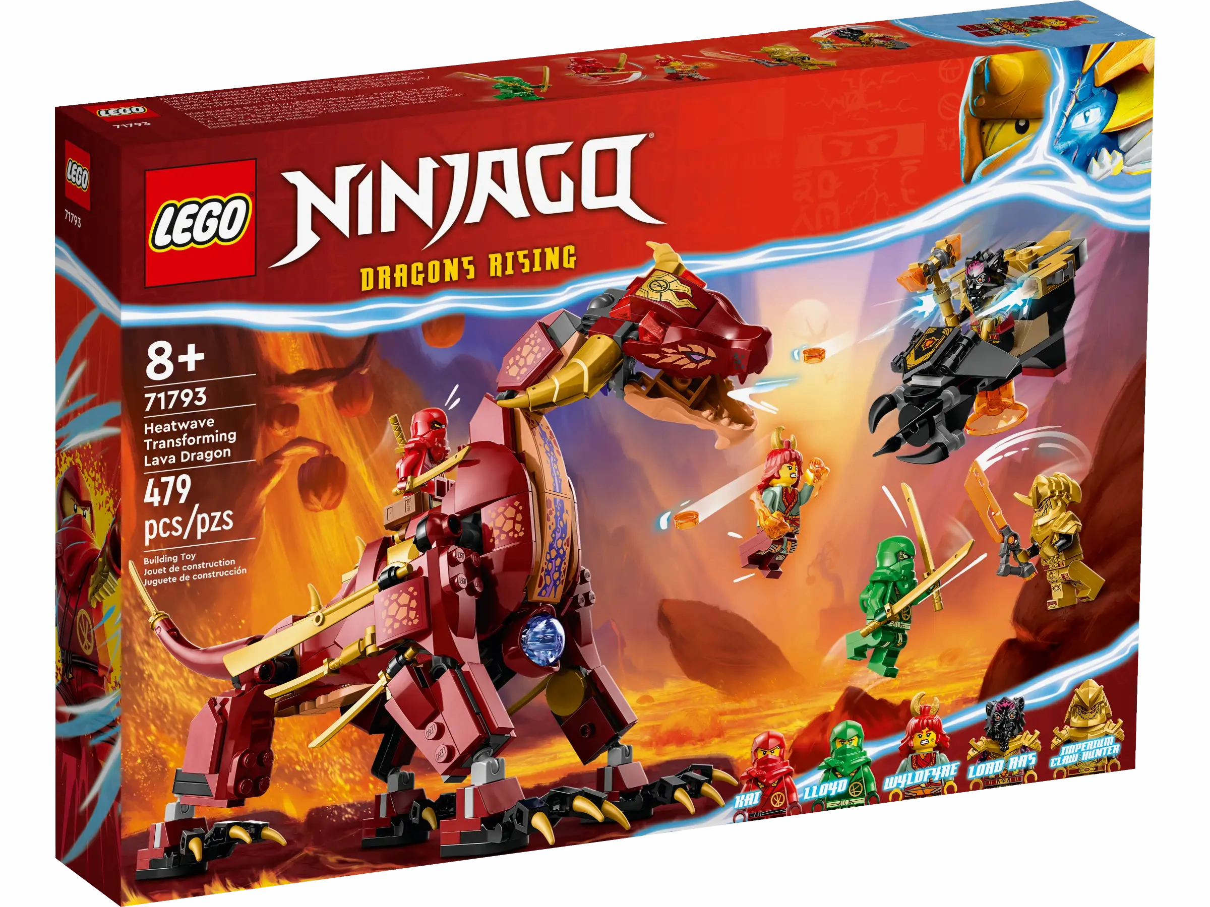LEGO NINJAGO 71793 Heatwave Transforming Lava Dragon Ability Unlock