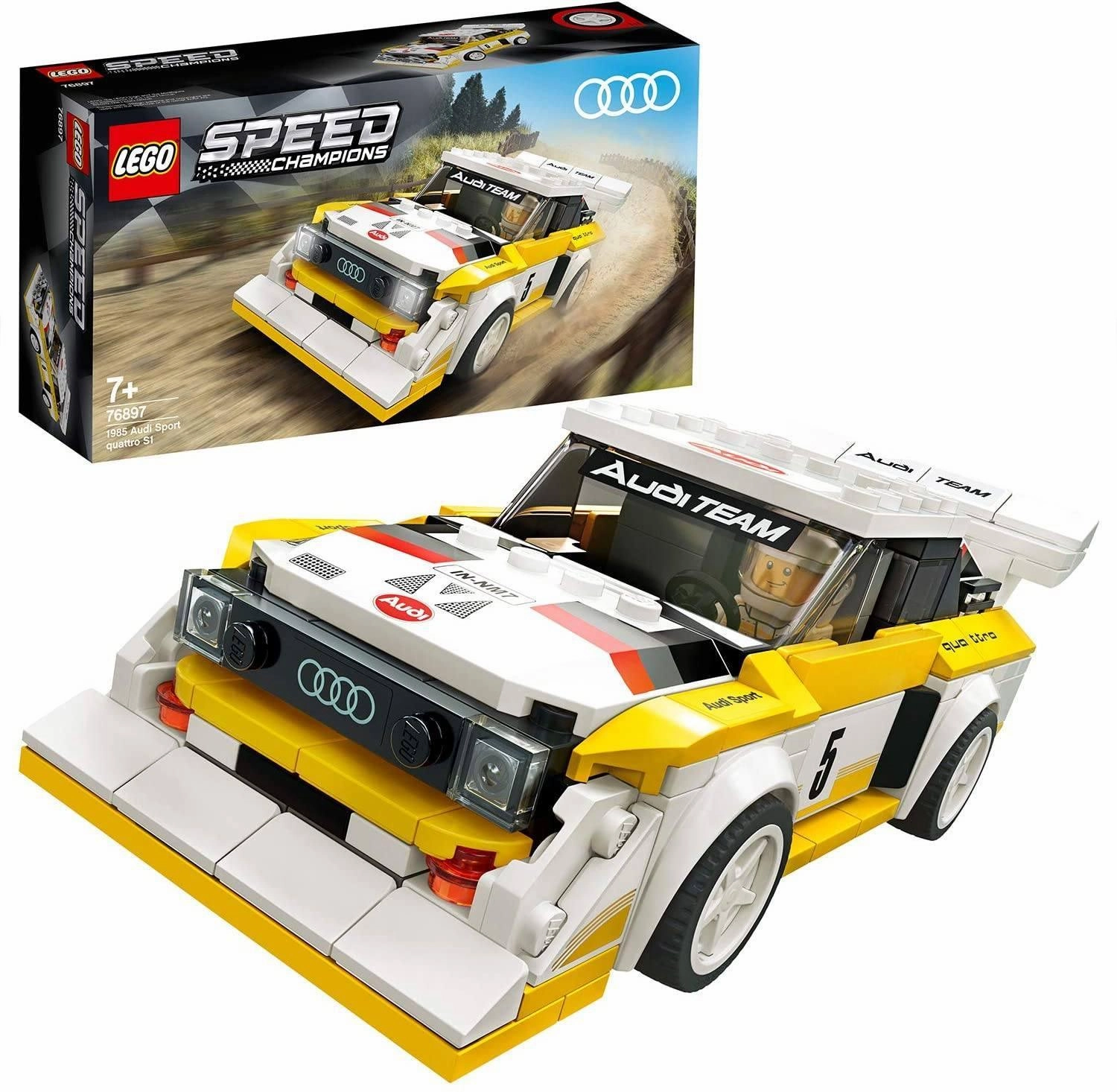 LEGO SPEED CHAMPIONS 76897 Audi Sport Quattro S1 Racer Building Set Pottery Wheel