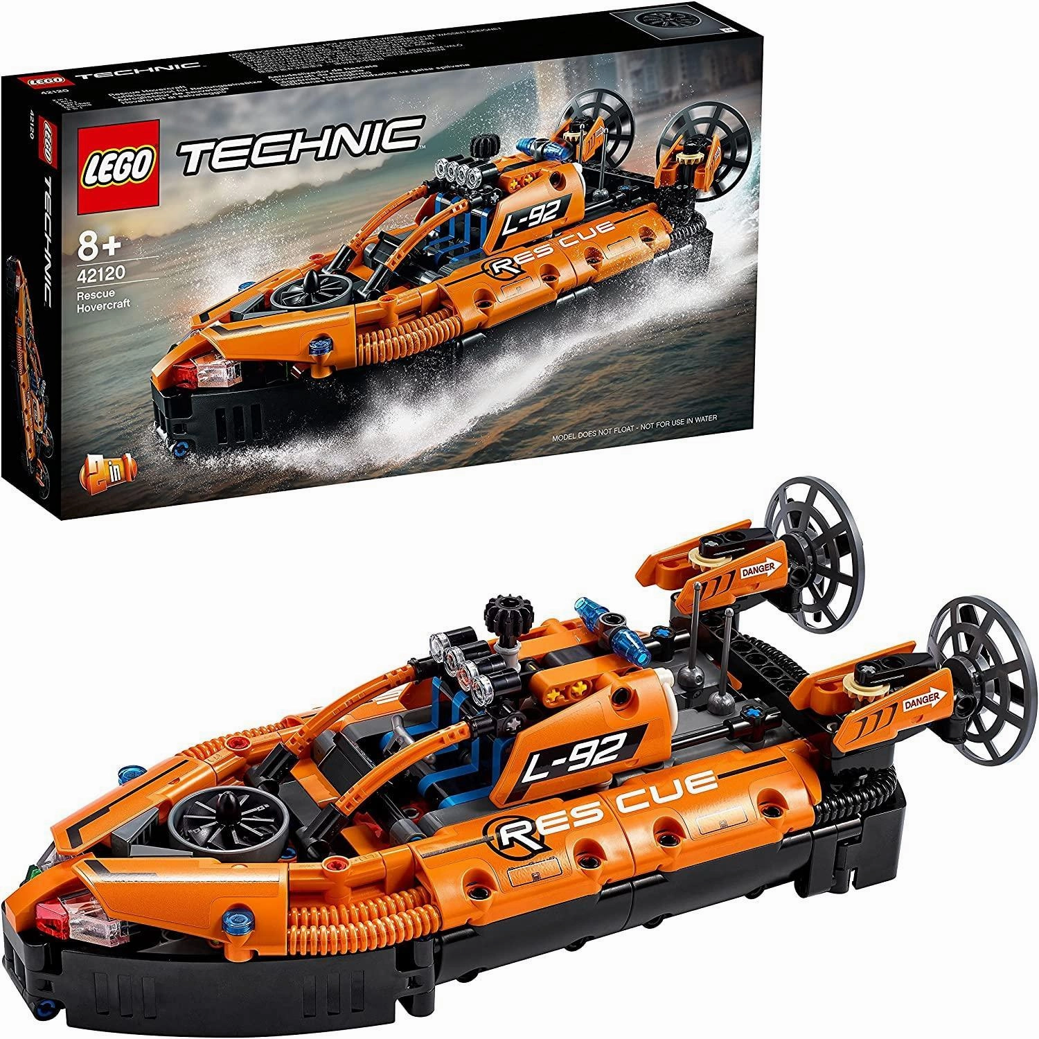 LEGO TECHNIC 42120 Rescue Hovercraft to Aircraft Conclusion Drawing