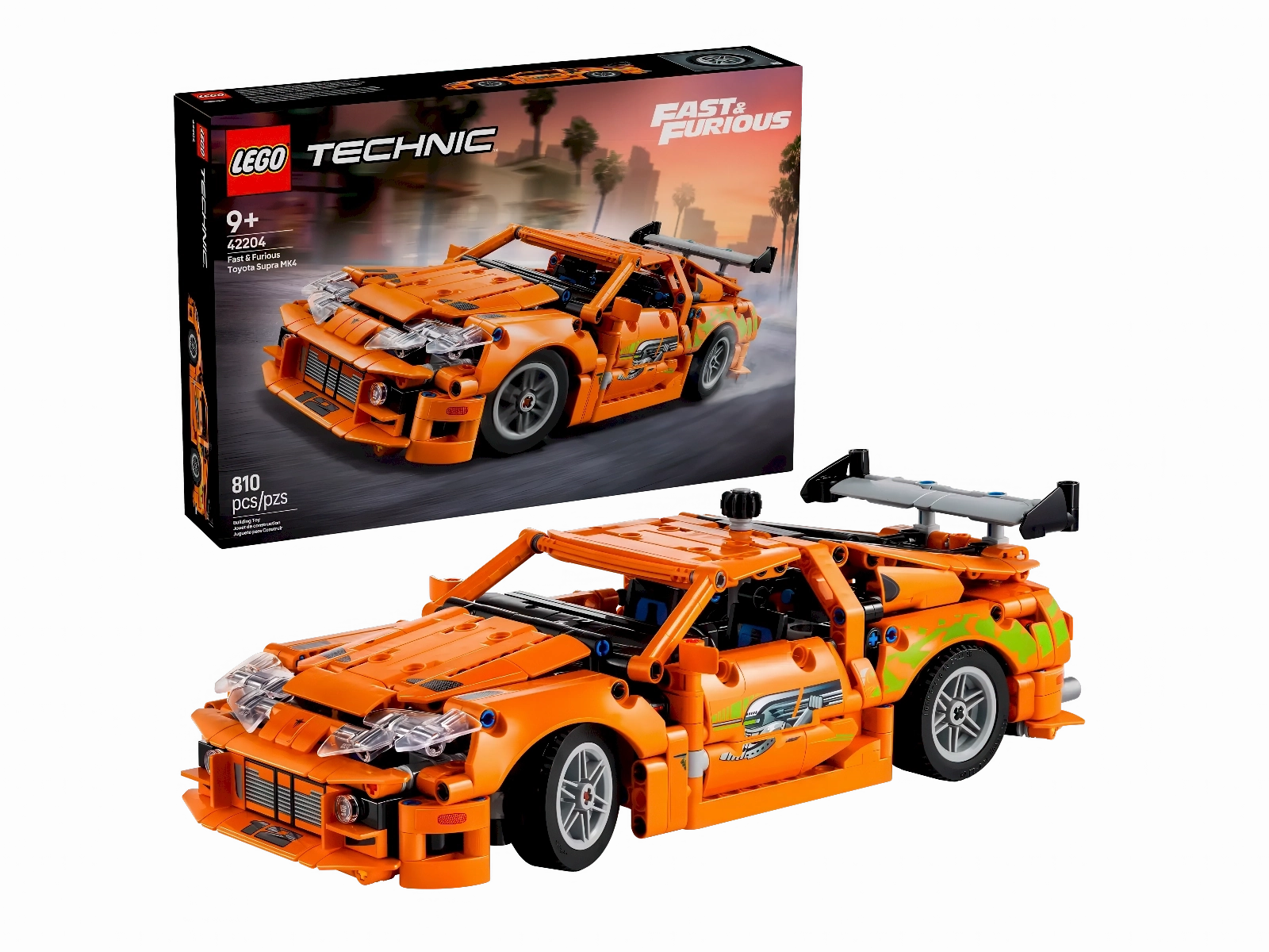 Scooter Toy Rocket Launch LEGO TECHNIC 42204 Fast and Furious Toyota Supra MK4