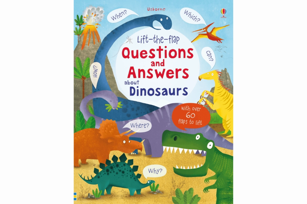Entry Allow Lift-the-flap Questions and Answers about Dinosaurs by Katie Daynes