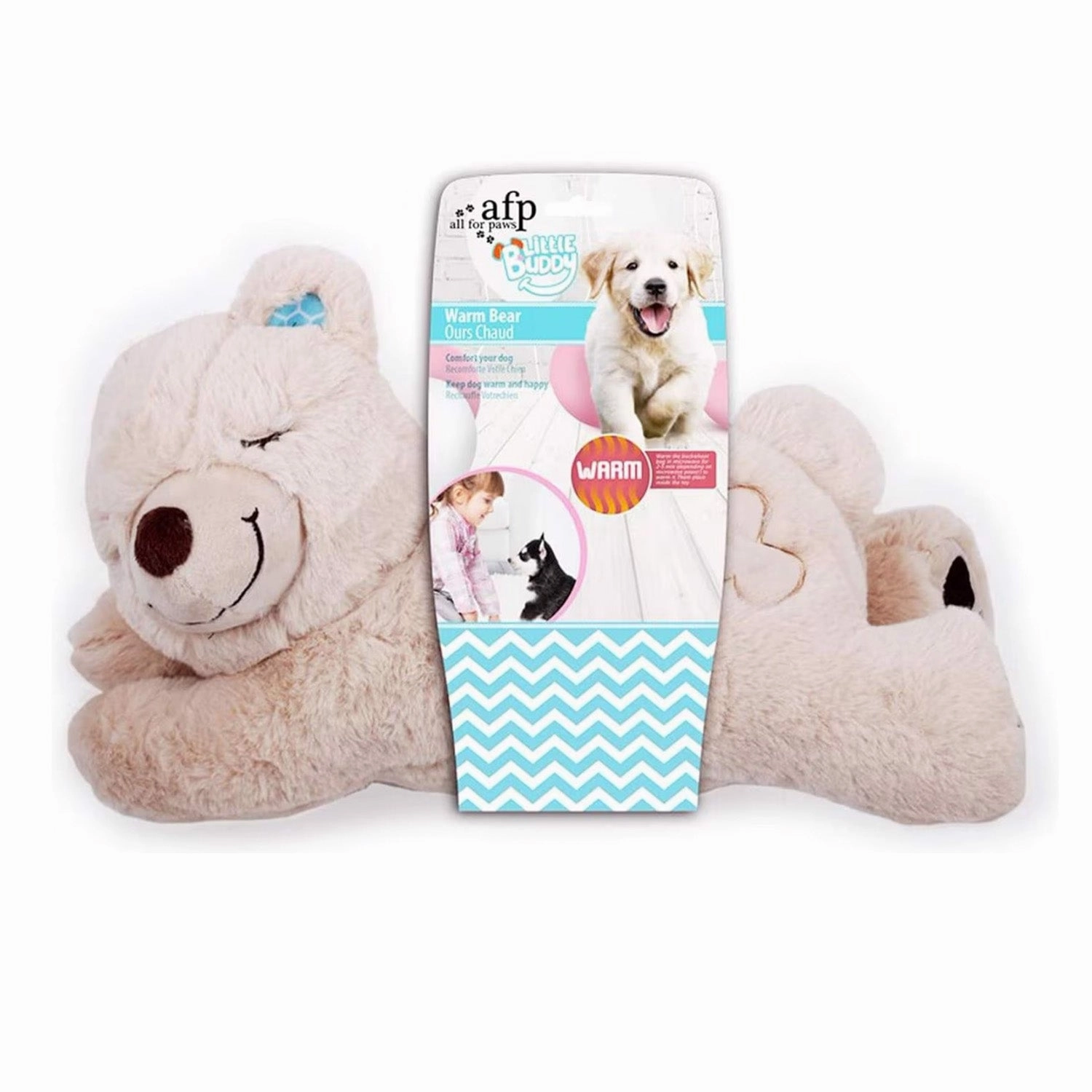 Little Buddy - Puppy Soothing Heartbeat Warm Bear Comfort Dog Sleep Aid Plush Toy Genre Study Trophy Award