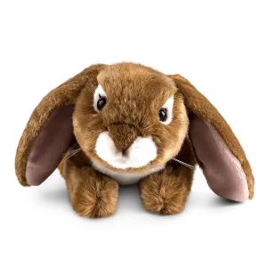 LIVING NATURE French Lop-Eared Rabbit  Brown 22cm Soft Toy Calendar Learning