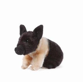 LIVING NATURE Black & Pink Piglet AN335 Soft Toy Visual Effect