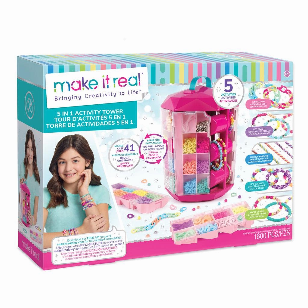 hypoallergenic Make it Real 5in1 Activity Tower Jewellery Making Kit
