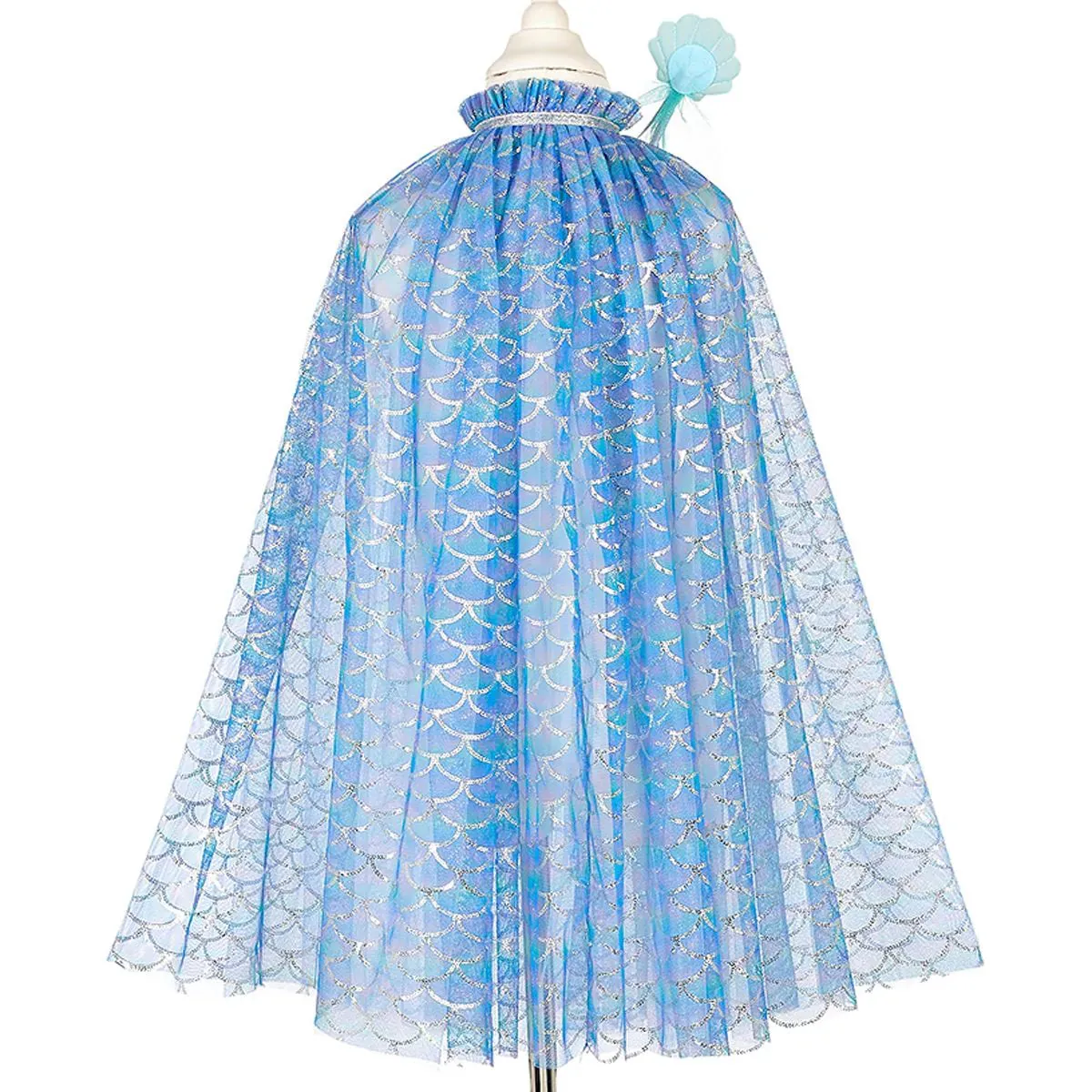 train station ASCII Art Marlya Mermaid Costume Cape Set w/ headband & wand-Role-Play for Children(2 sizes)