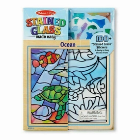 Melissa & Doug 18582 Stained Glass Made Easy Ocean Activity Set Mind Puzzle
