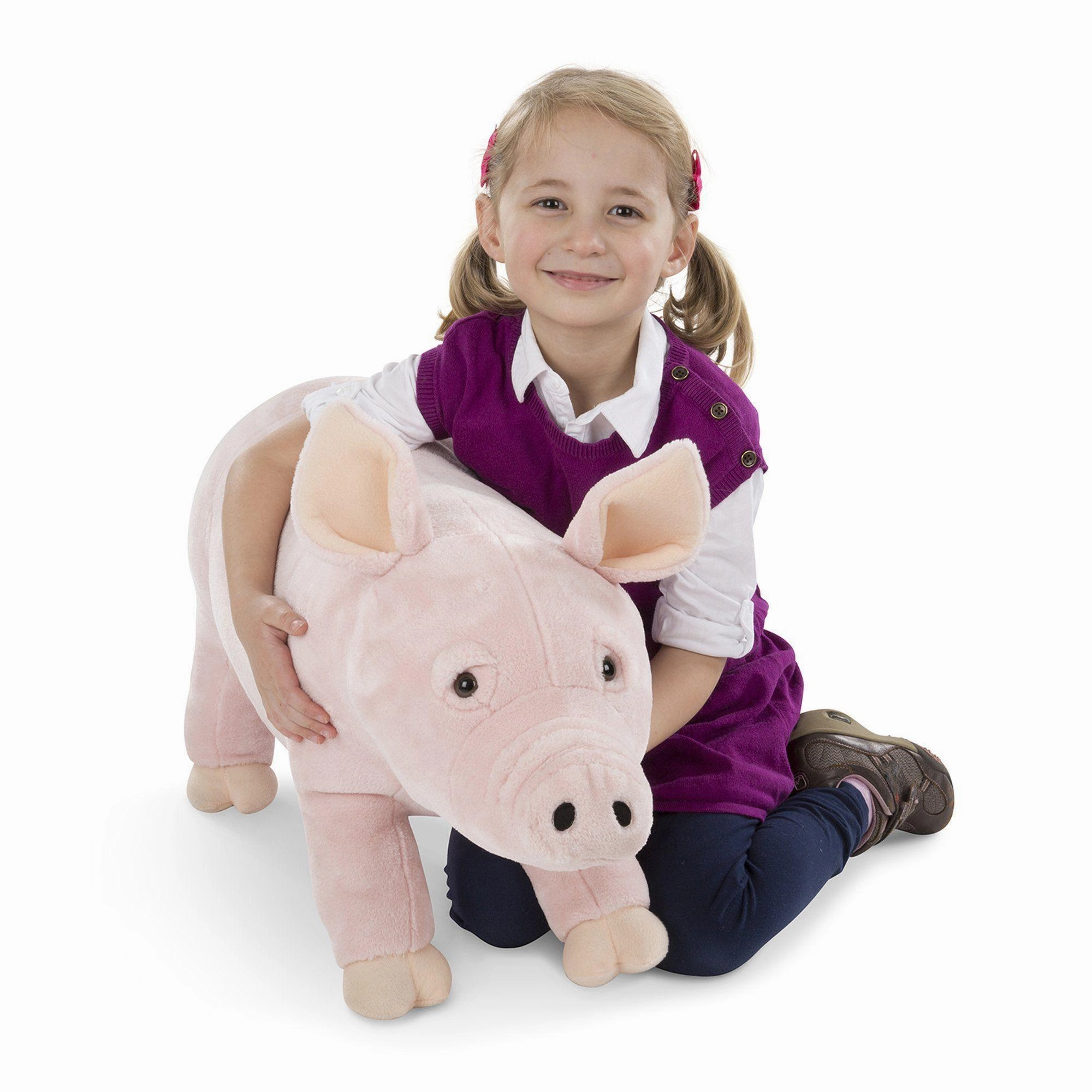 Melissa & Doug 18833 Pig Lifelike Stuffed Animal Authority Delegate Safe materials