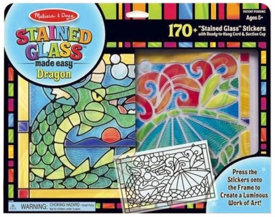 Awareness Raise Melissa & Doug 19289 Stained Glass Made Easy Craft Kit - Dragon