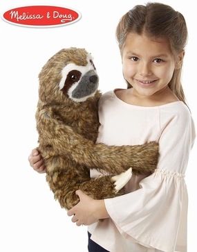 Melissa & Doug Lifelike Plush Sloth Stuffed Animal Super Vehicle