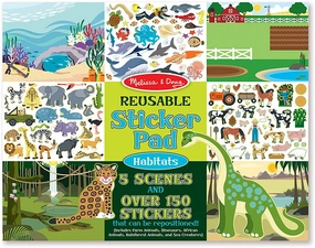 Anime Figure Insect Study Melissa & Doug Reusable Sticker Pad - Habitats