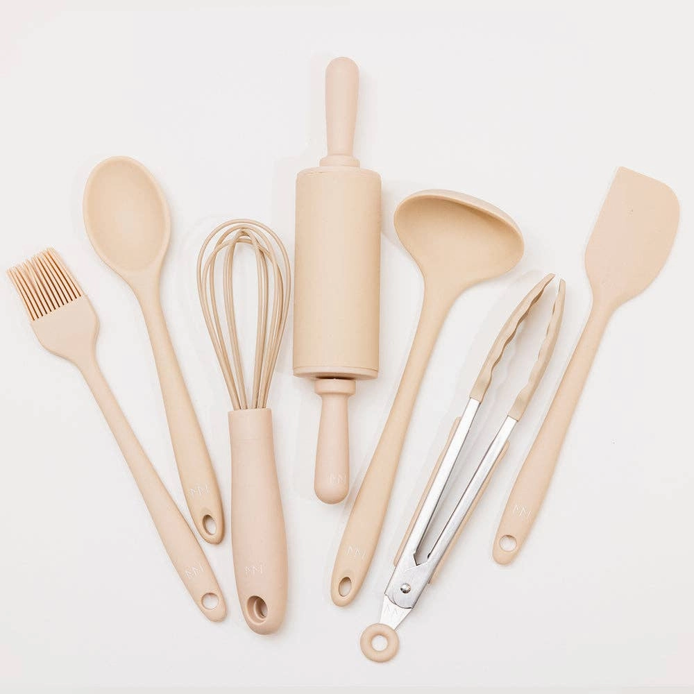 Mini Chef Children's Cooking Kitchen Set - Silicone [8 Pieces] World Cup desert exploration