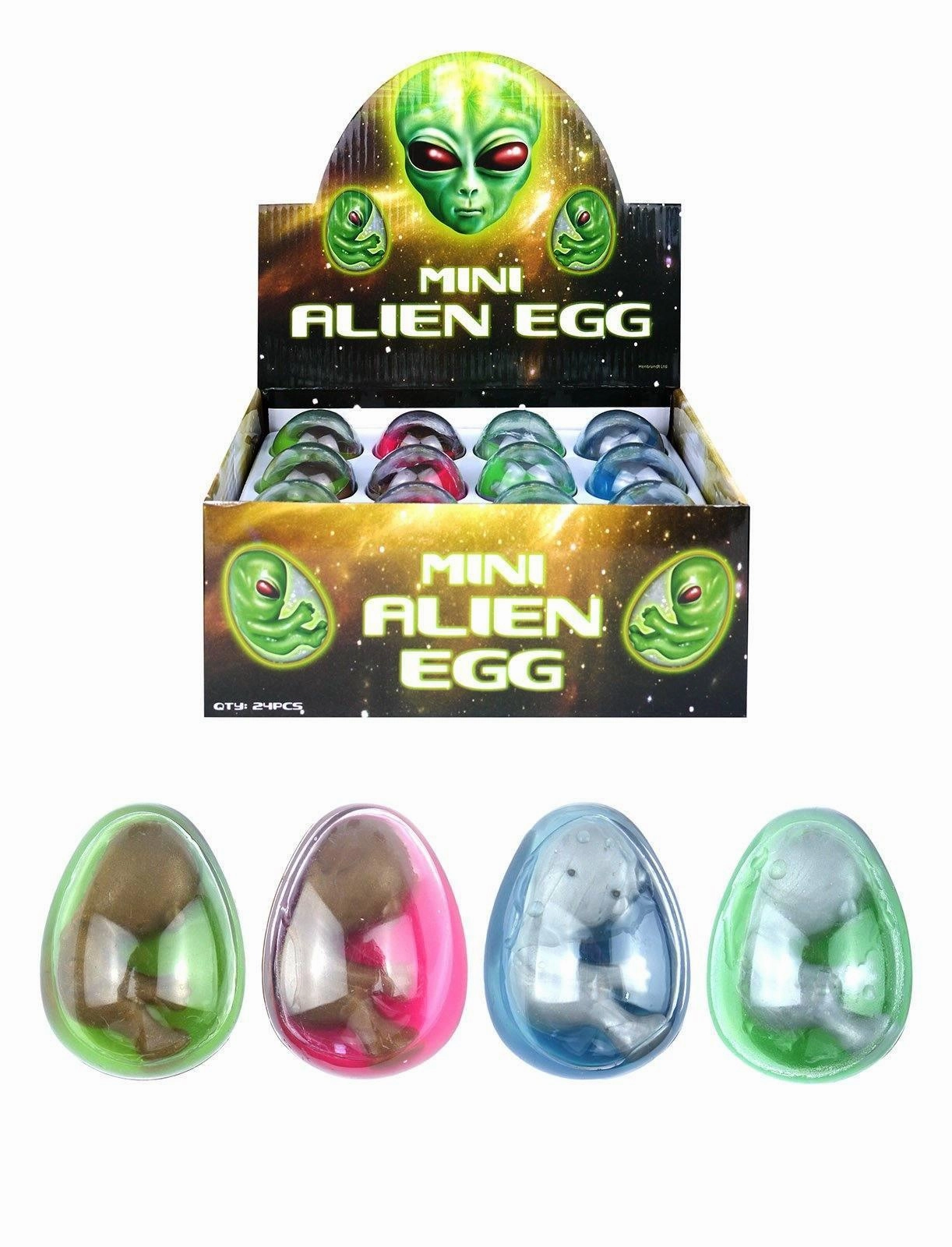 Mini Space Alien Egg - Assorted Colours Natural Wood Hope Inspire