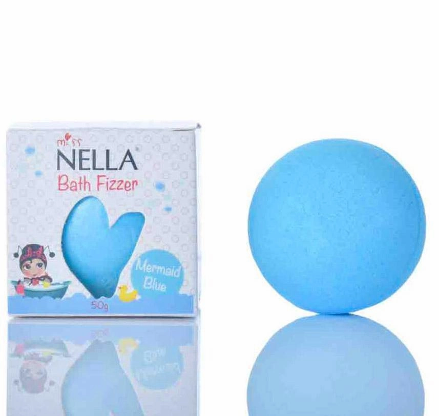 Miss Nella Mermaid Blue Bath Fizzer 50g Certificate Obtain Origami Paper