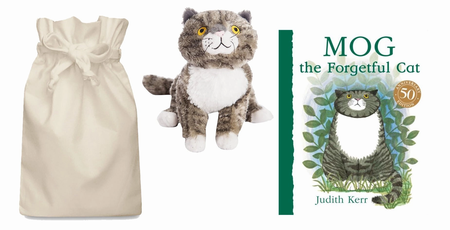 Matching Activity Mog the Forgetful Cat Story Sack  with Mog Soft Toy