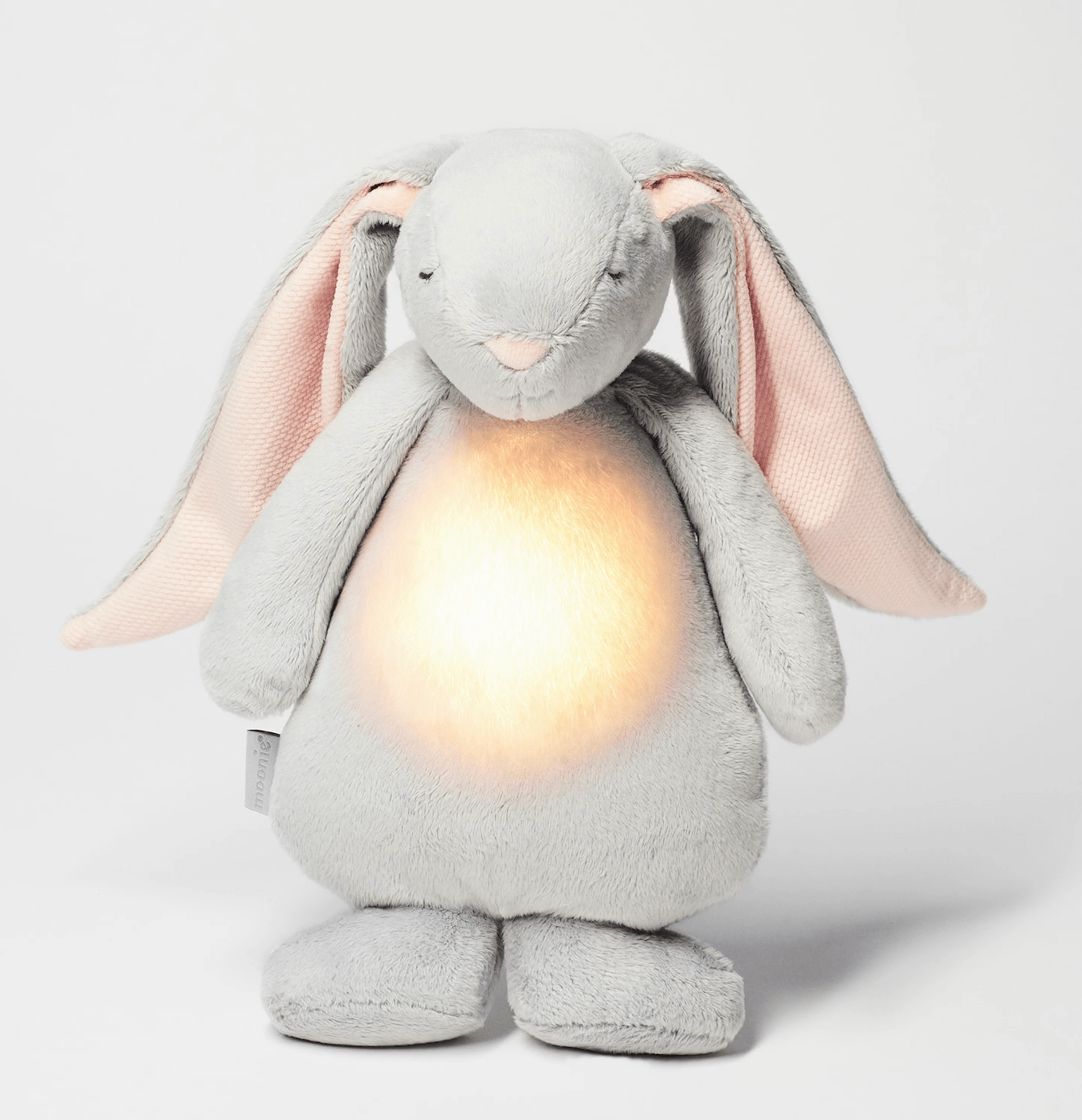 Moonie Grey/Pink Cloud Sound and Light Rabbit  Baby Sleep Aid Cell Division