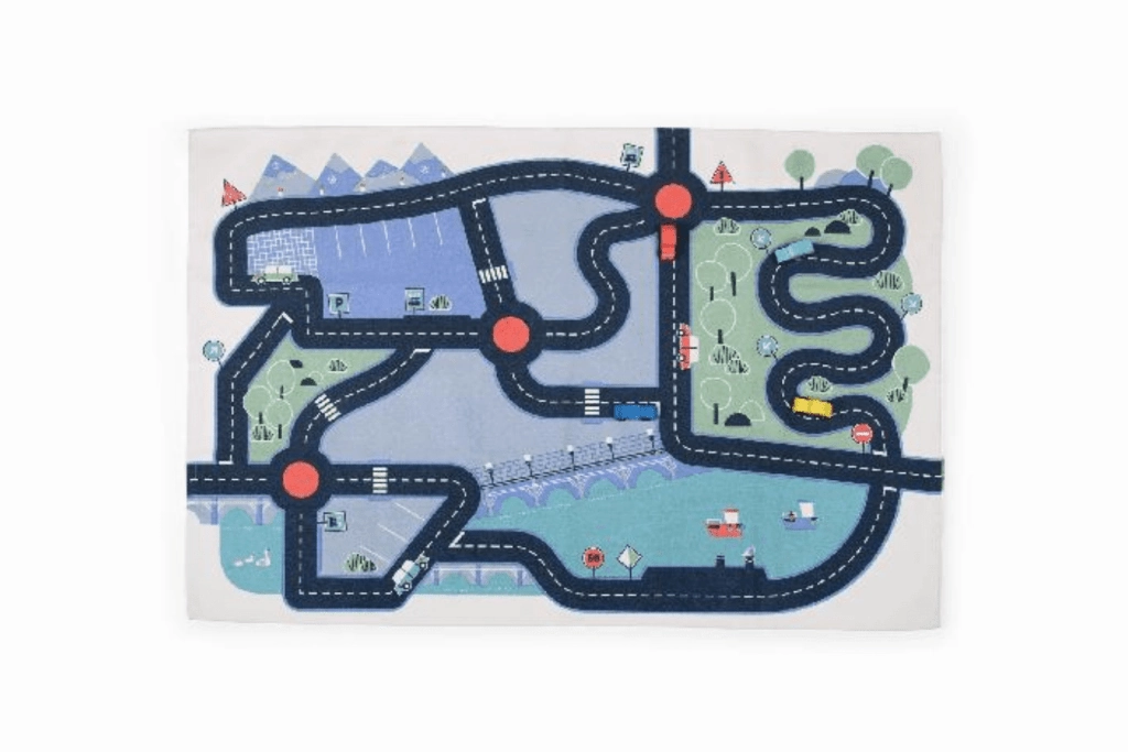 Gas Station Moulin Roty - Road Play Mat