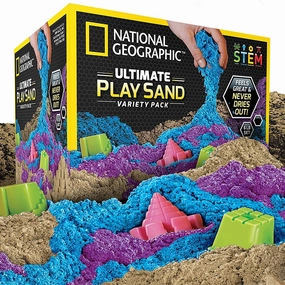 National Geographic Play Sand - Assorted Colours Solo Play
