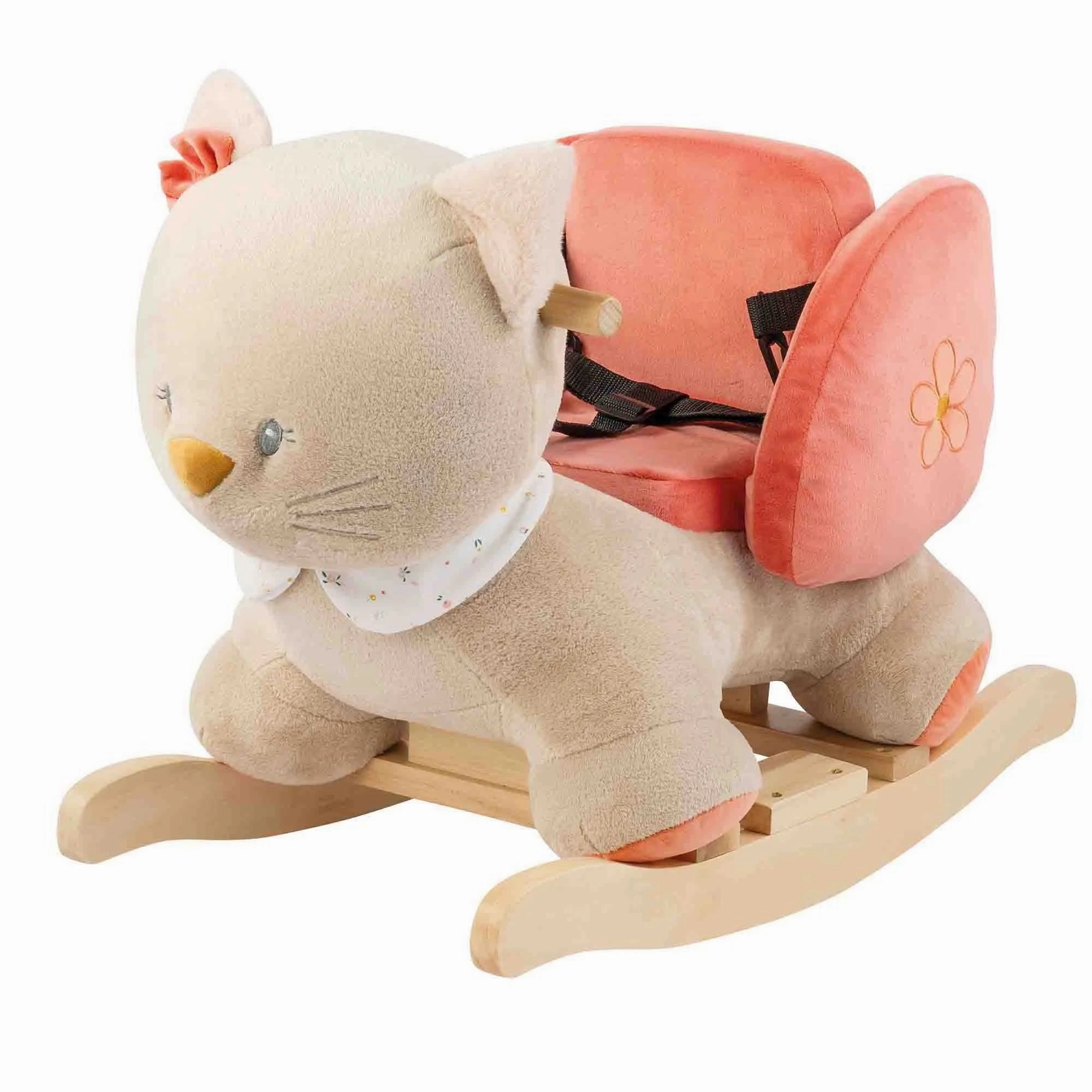 Nattou Lana the Cat Rocker  Mila, Zoe and Lana (Direct Shipping) Pottery Wheel