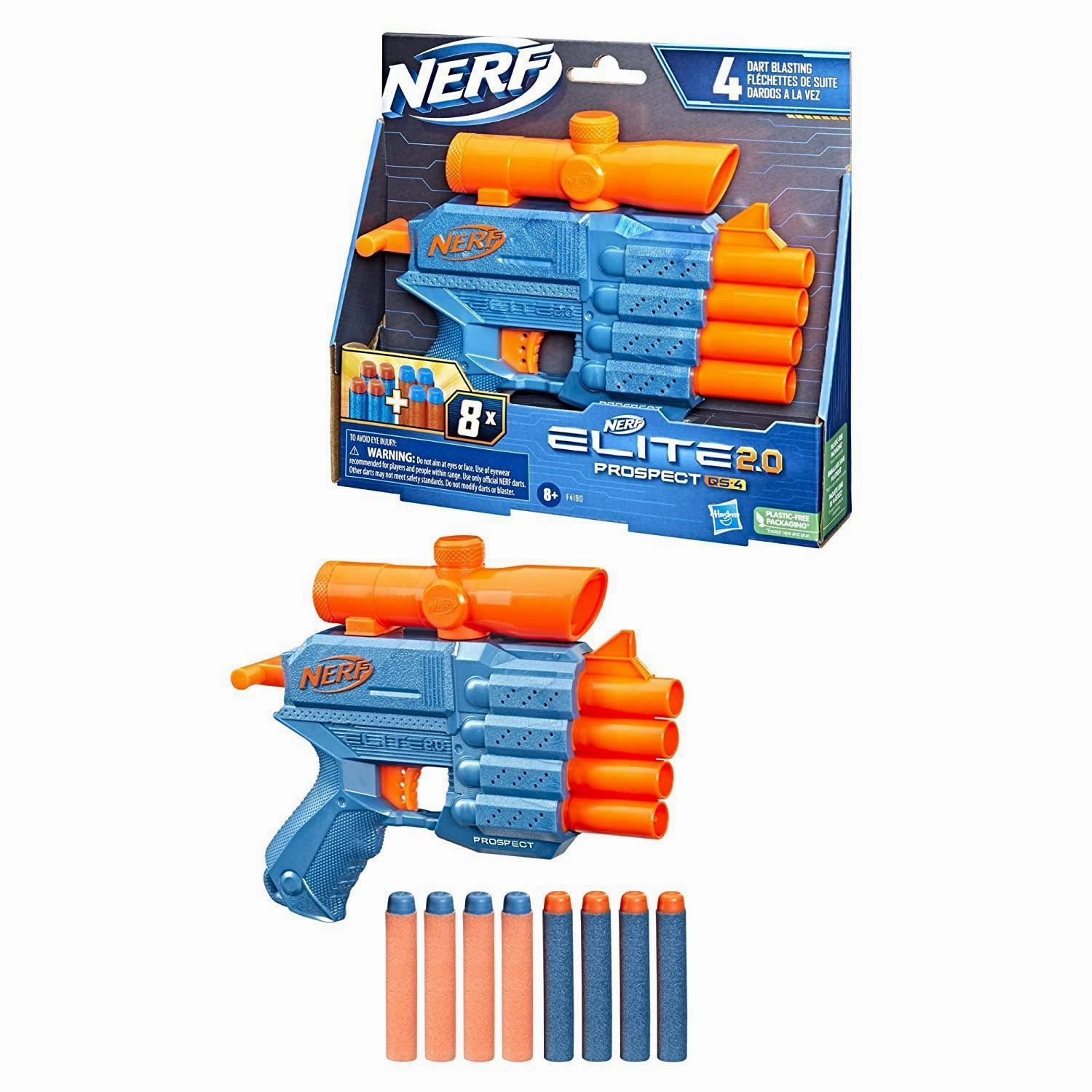 Safety Guarantee Understanding Grow NERF Elite 2.0 Prospect QS-4 Blaster