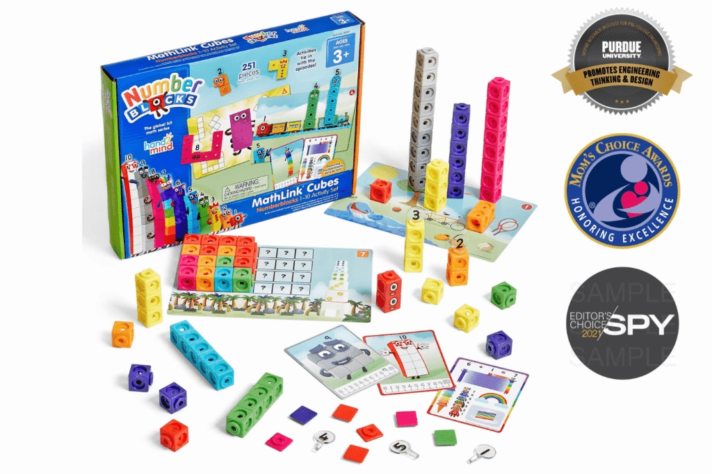 Size Comparison Element Collection Numberblocks Mathlink Cubes - 1-10 Math Activity Set