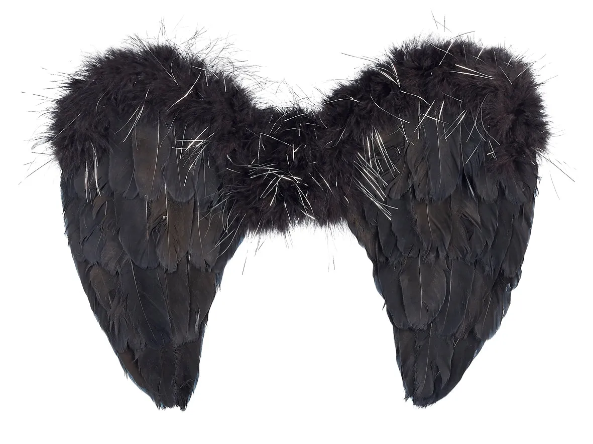 Nyx wings (black) - Costume Accessory for Kids - Carnival & Festive Use Ecosystem Balance Environment Preserve