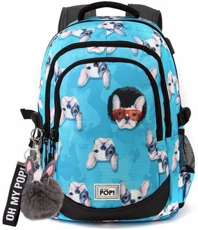 Hope Realize Timing Practice Oh My Pop! Doggy-Running HS Backpack School Daypack 44 cm