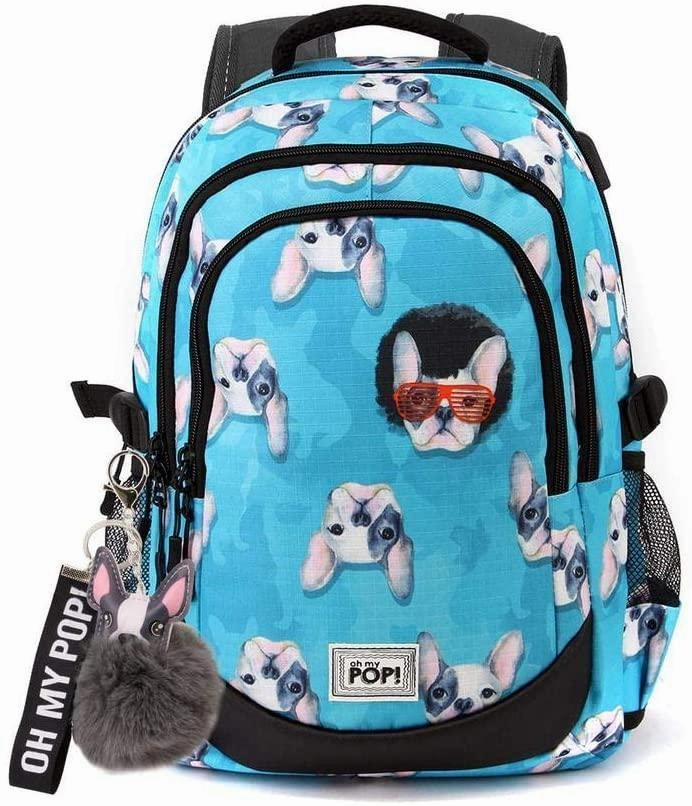 Hope Realize Timing Practice Oh My Pop! Doggy-Running HS Backpack School Daypack 44 cm