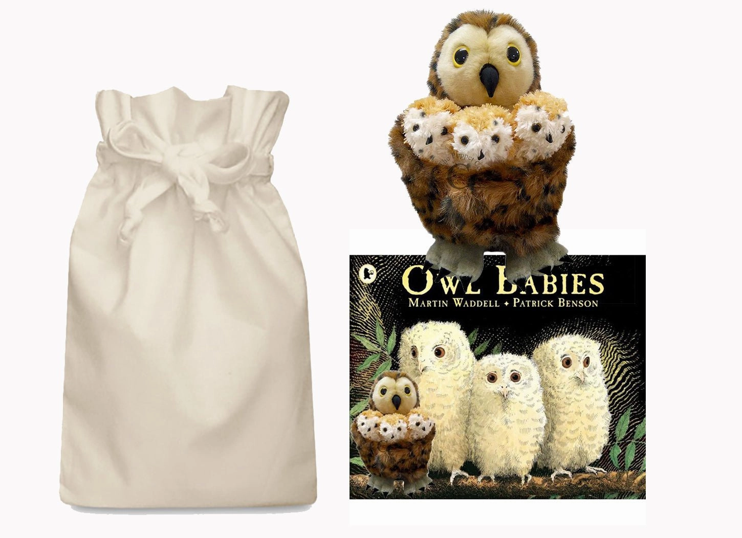 Owl Babies Story Sack with Owl and Babies Character Development Medal Wear