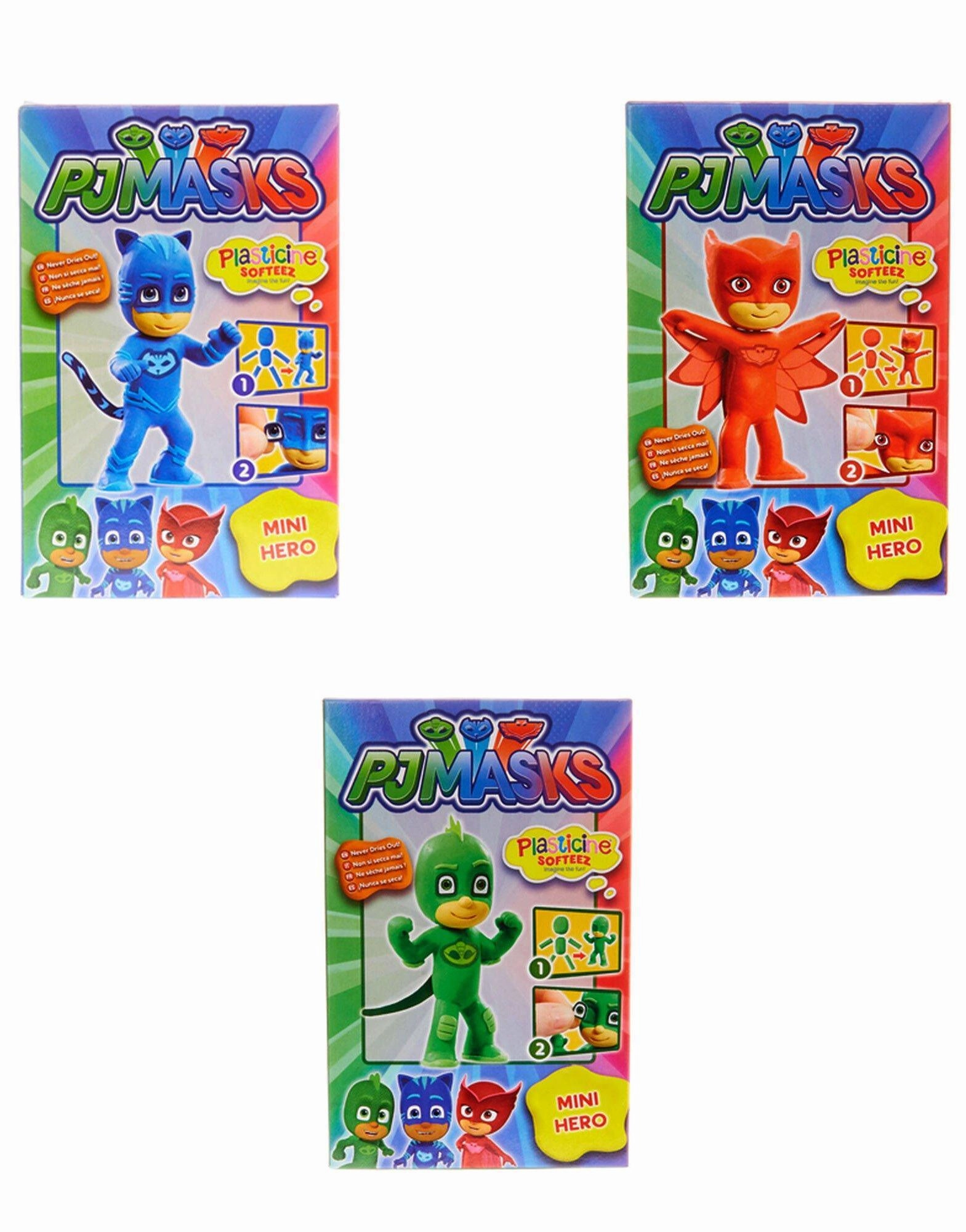 PJ Masks Mini Hero Plasticine Kit - Assorted Office Set Binary System