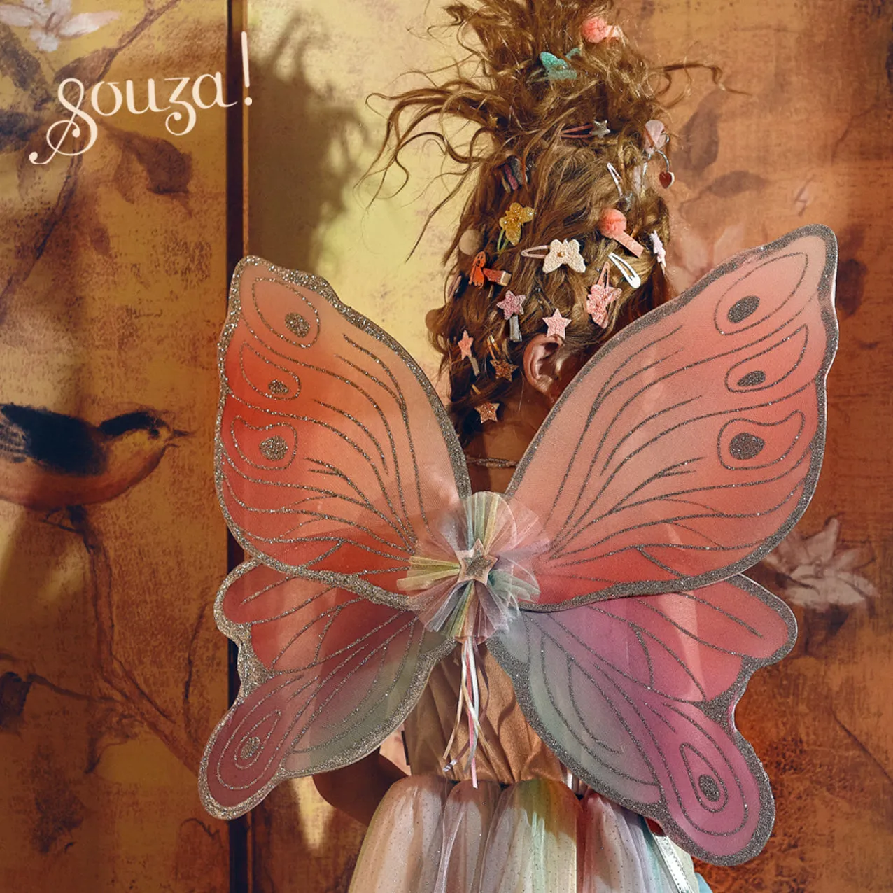 Louanne Fairy Costume ?C Dress and Wings Set (multicolor)-Role-Play for Children(3 sizes) exercise routine