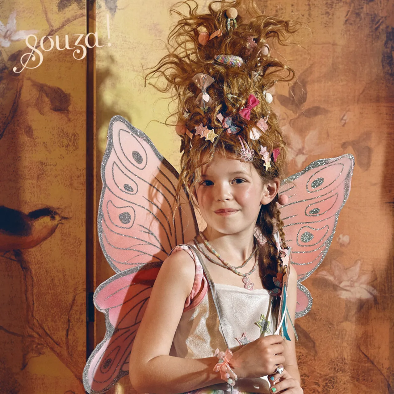 Achievement Unlock Louanne Fairy Costume ?C Dress and Wings Set (multicolor)-Role-Play for Children(3 sizes)