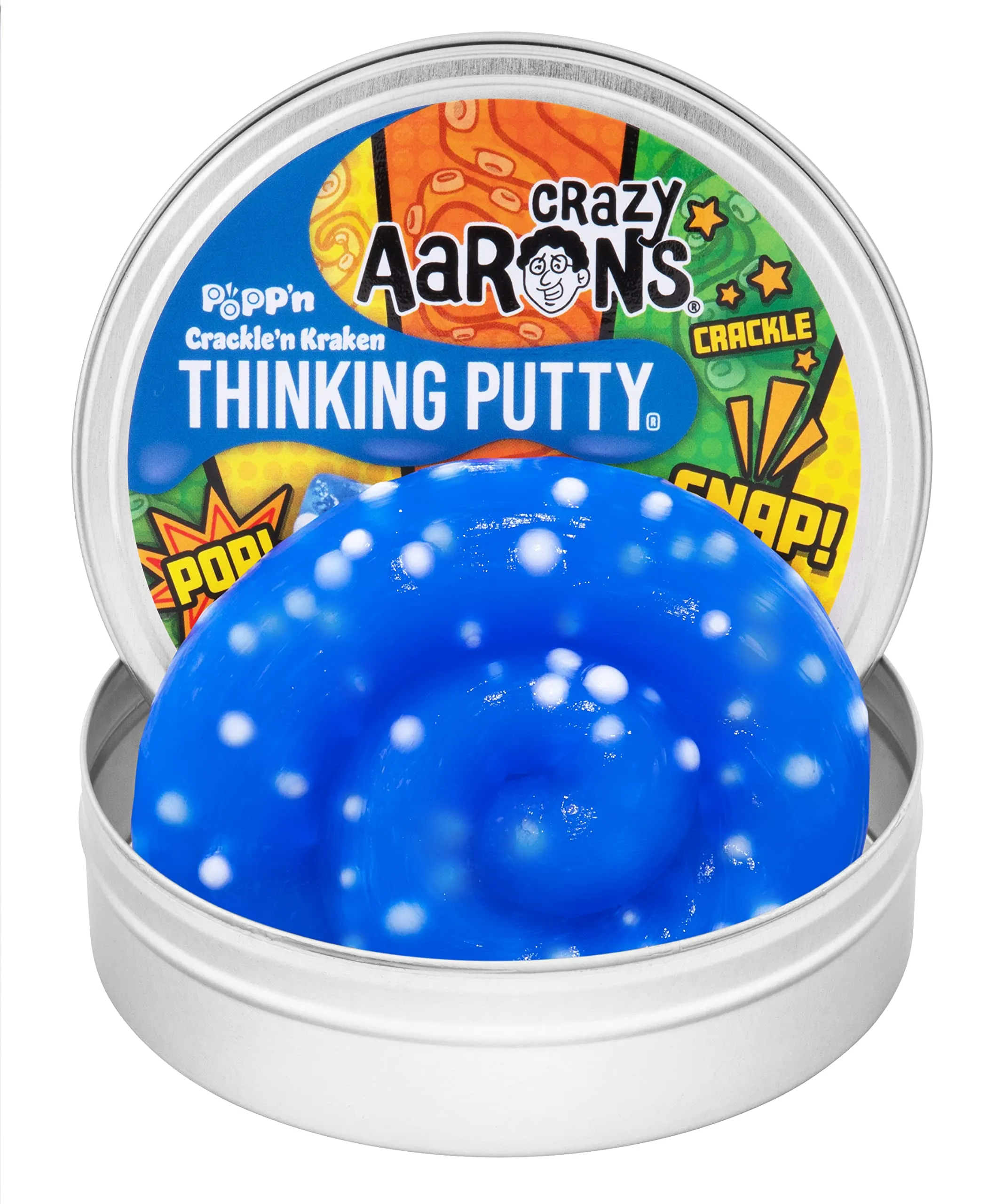Ocean Life Aarons Thinking Putty Crackle'n Kraken - 4 Inch Tin
