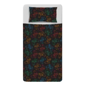 Police Station Pattern Making Gamer Sensory Compression Bed Sheet