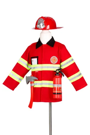 Fireman Costume Set for Children ?C Includes Accessories for Role-Play & Entertainment-sz 4-7 yrs Animal Care Plant Science