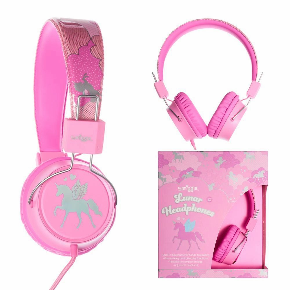 SMIGGLE Lunar Headphones - Pink Post Office