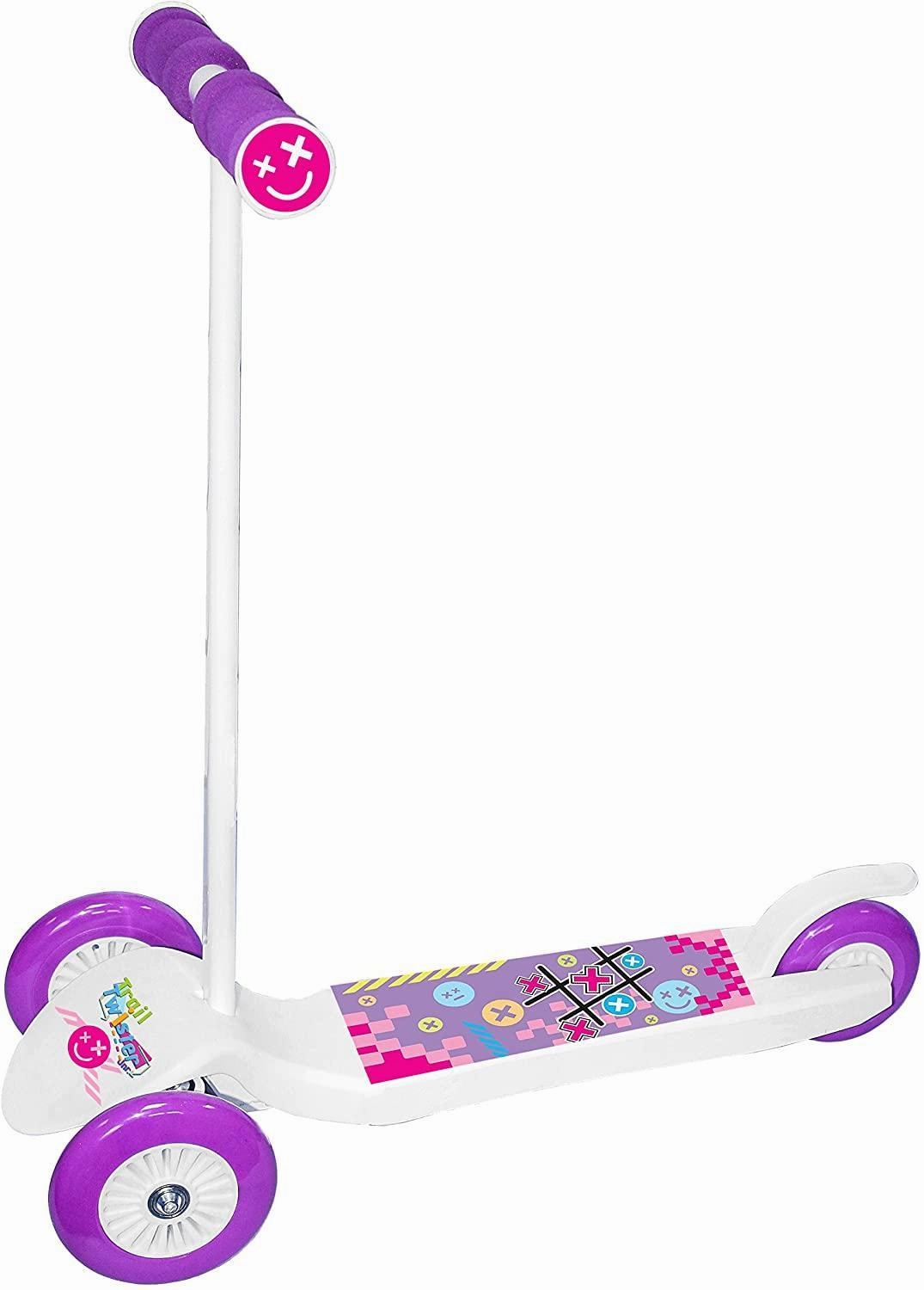 Ozbozz Trail Twist Junior Girls Scooter - White Brain Development