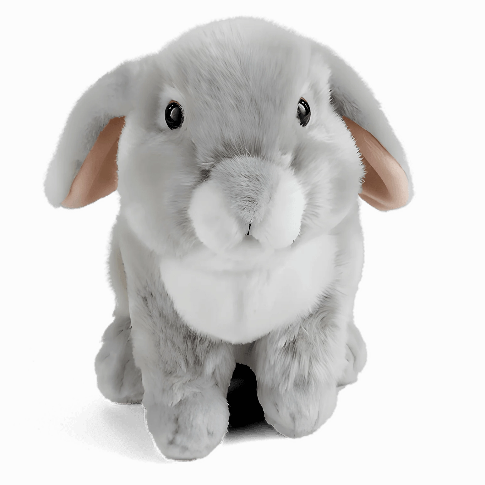 LIVING NATURE Grey French Lop-Eared Rabbit 22cm Plush Acceleration Concept