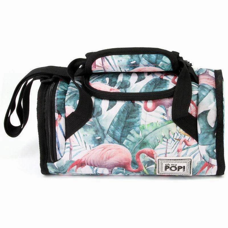 Oceanography Set Light Effect Oh My Pop Tropical Flamingo Lunch Bag