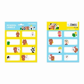 Line Friends Self-Adhesive Labels Goal Post