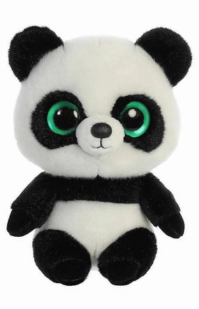 YOOHOO 61135 Ring Panda 20cm Soft Toy - Black/White Debate Practice Determination Strengthen
