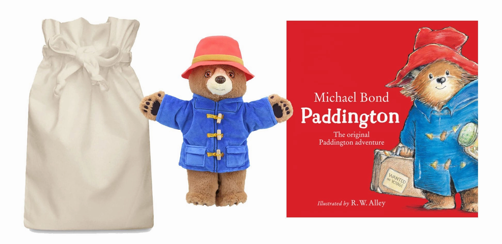Paddington Adventures Story Sack with Hand Puppet Lightweight Build