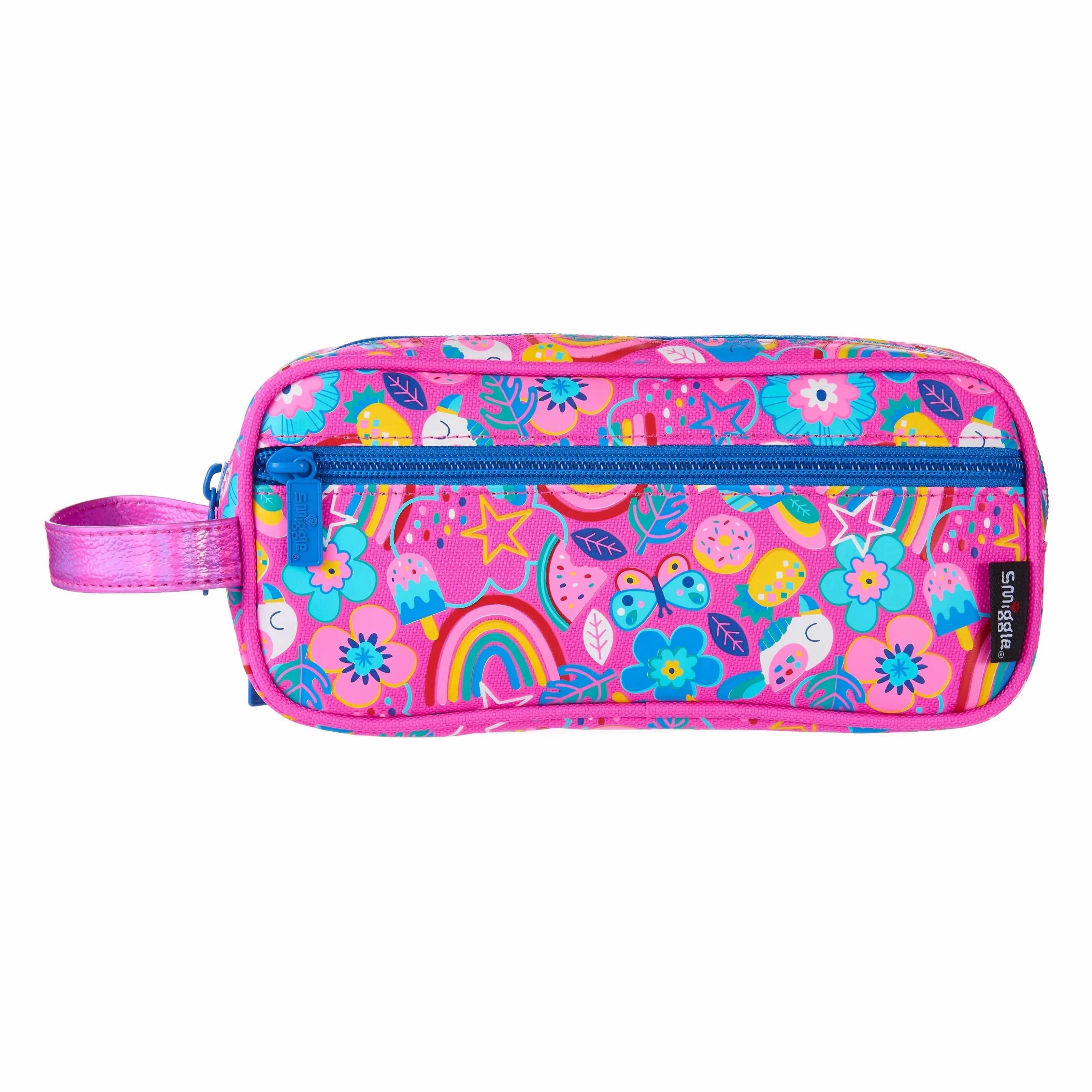 Weather Adaptation SMIGGLE Flow 3 In 1 Pencil Case - Pink/Blue